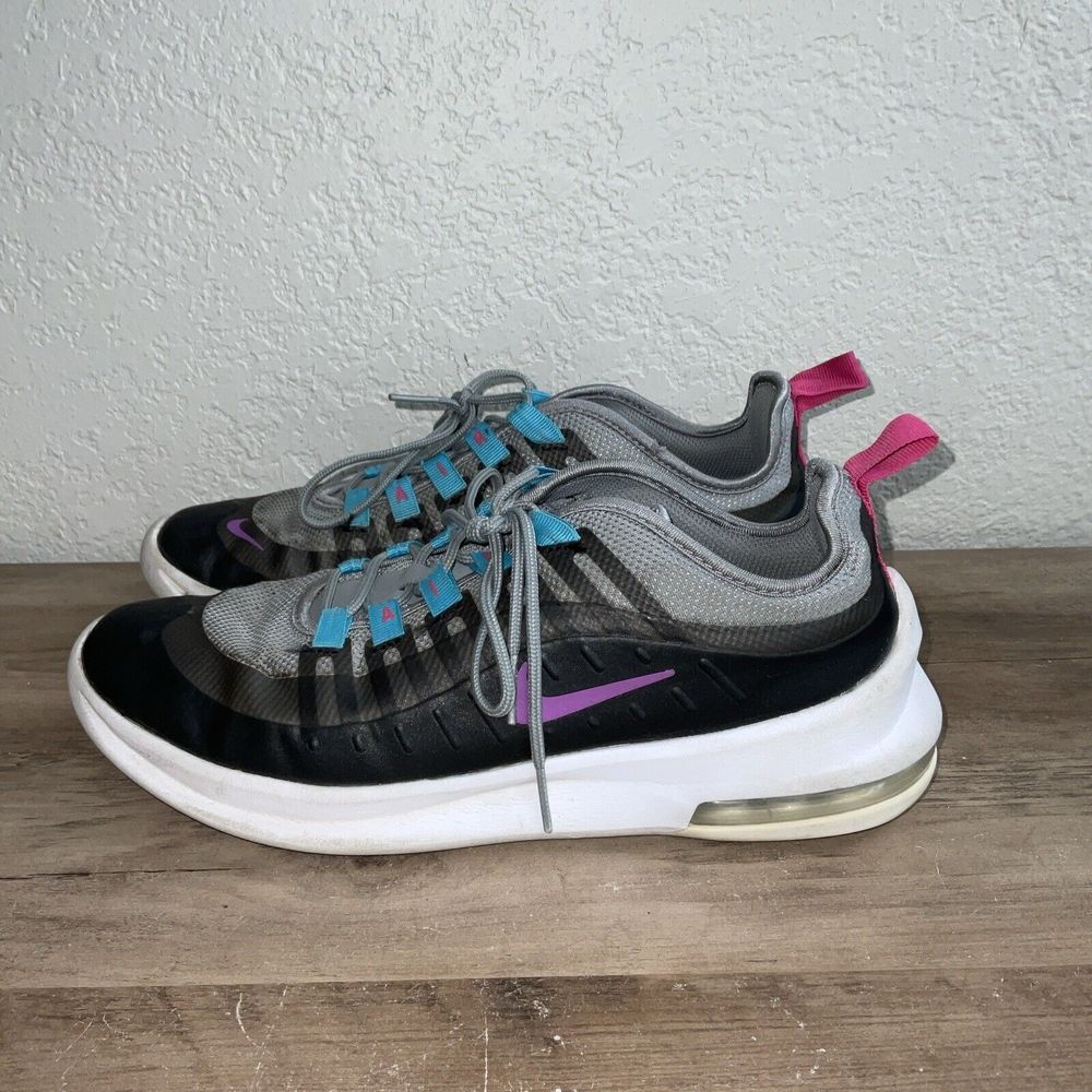 Nike Air Max Axis (GS) AH5222 013 5 Youth (fit womens 8.5) Gray/Purple/Blue